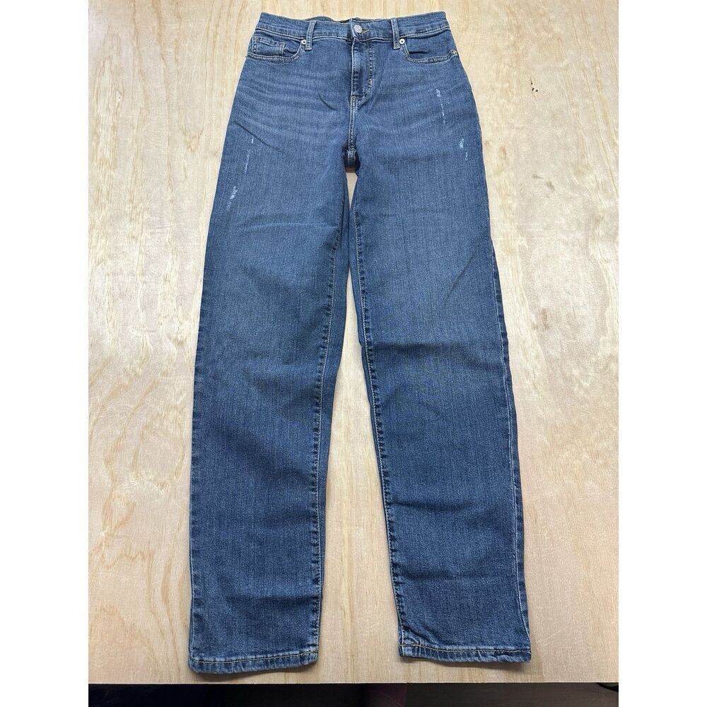 Banana Republic Curvy Straight Jeans 25 Dark Wash‎ 00 Tall Long NWOTs